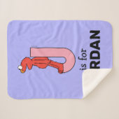 Elmo Alphabet | J Roze Sherpa Deken (Voorkant (horizontaal))