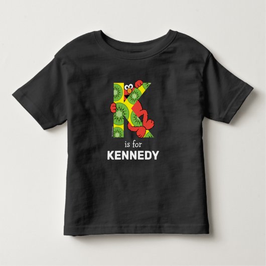 Elmo Alphabet | K Kiwi Kinder Shirts (Voorkant)