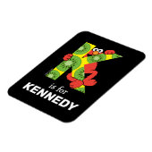 Elmo Alphabet | K Kiwi Magneet (Linkerzijde)