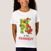 Elmo Alphabet | K Kiwi T-shirt (Voorkant)