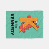 Elmo Alphabet | K SINAASAPPEL Fleece Deken (Voorkant (Horizontaal))