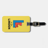 Elmo Alphabet | L Blauw Bagagelabel (Voorkant horizontaal)