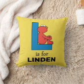 Elmo Alphabet | L Blauw Kussen (Deken)