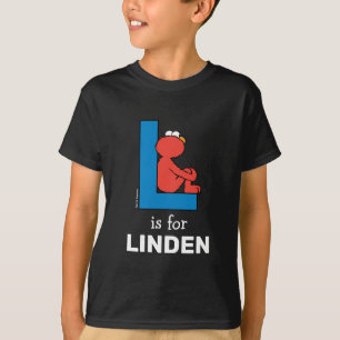 Elmo Alphabet   L Blauw T-shirt