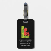 Elmo Alphabet | L Leaf Bagagelabel (Achterkant verticaal)