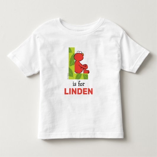 Elmo Alphabet | L Leaf Kinder Shirts (Voorkant)