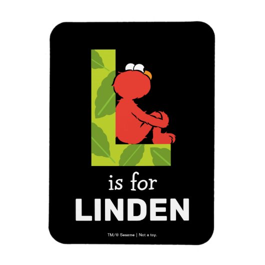 Elmo Alphabet | L Leaf Magneet (Verticaal)