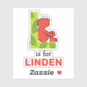 Elmo Alphabet | L Leaf Sticker (Vel)