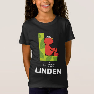 Elmo Alphabet   L Leaf T-shirt