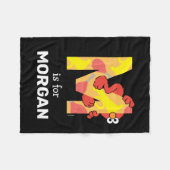 Elmo Alphabet | M Muziek Fleece Deken (Voorkant (Horizontaal))