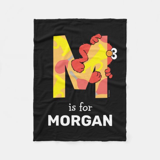 Elmo Alphabet | M Muziek Fleece Deken (Voorkant)