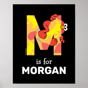 Elmo Alphabet M Muziek Poster