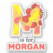 Elmo Alphabet | M Muziek Sticker (Voorkant)