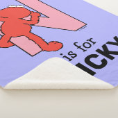 Elmo Alphabet | N Roze Sherpa Deken (3/4)