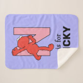 Elmo Alphabet | N Roze Sherpa Deken (Voorkant (horizontaal))