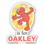 Elmo Alphabet | O ORANJE Sticker (Voorkant)