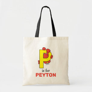 Elmo Alphabet P Geel Tote Bag