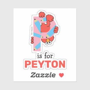 Elmo Alphabet   P-Raad Sticker
