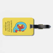 Elmo Alphabet | Q Blue Bagagelabel (Achterkant horizontaal)