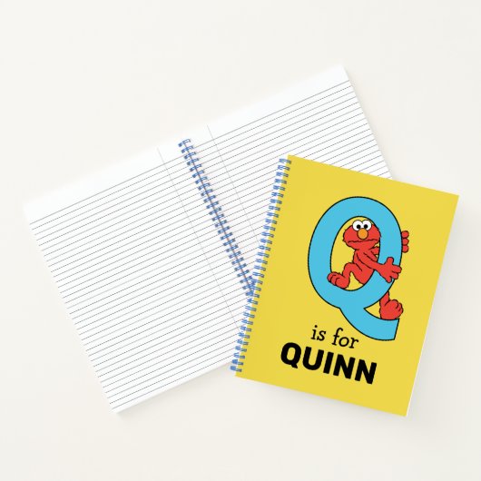 Elmo Alphabet | Q Blue Notitieboek (Binnen)