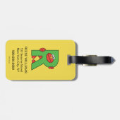 Elmo Alphabet | R Groen Bagagelabel (Achterkant horizontaal)