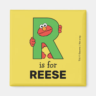 Elmo Alphabet   R Groen Magneet