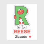 Elmo Alphabet | R Groen Sticker (Vel)