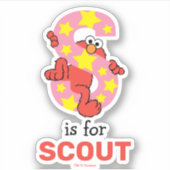 Elmo Alphabet | S Star Sticker (Voorkant)