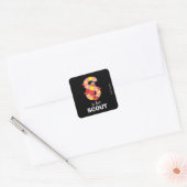 Elmo Alphabet | S Star Vierkante Sticker (Envelop)