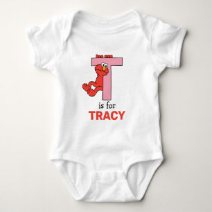 Elmo Alphabet   T Roze Romper