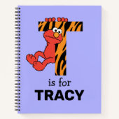 Elmo Alphabet | T tijger Notitieboek (Voorkant)