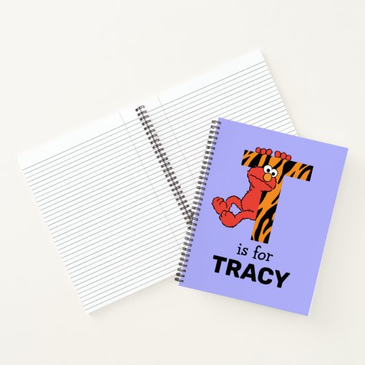 Elmo Alphabet | T tijger Notitieboek (Binnen)