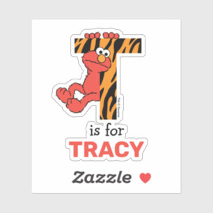 Elmo Alphabet   T tijger Sticker