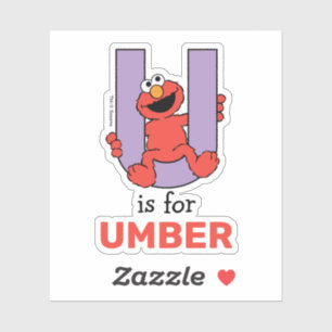 Elmo Alphabet U PAARS Sticker