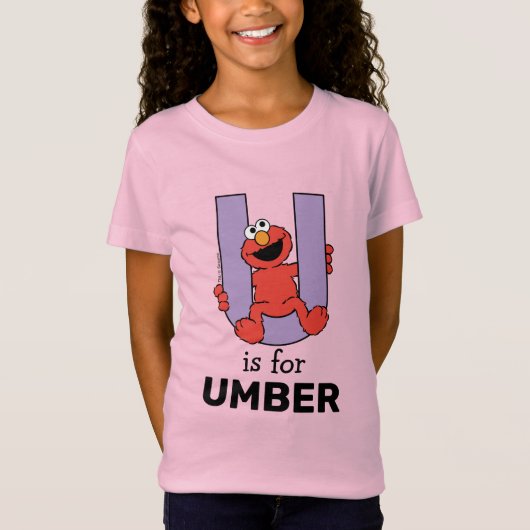 Elmo Alphabet | U PAARS T-shirt (Voorkant)