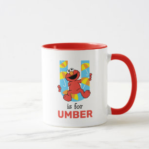 Elmo Alphabet U Umbrella Mok