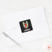 Elmo Alphabet | U Umbrella Vierkante Sticker (Envelop)