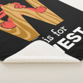 Elmo Alphabet | W Hout Sherpa Deken (3/4)