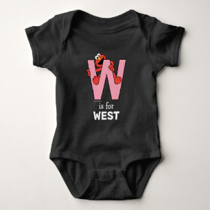 Elmo Alphabet   W Roze Romper