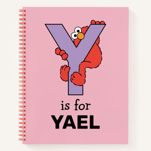 Elmo Alphabet | Y PAARS Notitieboek (Voorkant)