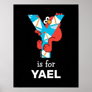 Elmo Alphabet   Y Yacht Poster