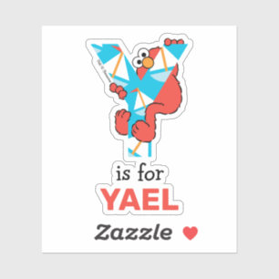 Elmo Alphabet   Y Yacht Sticker