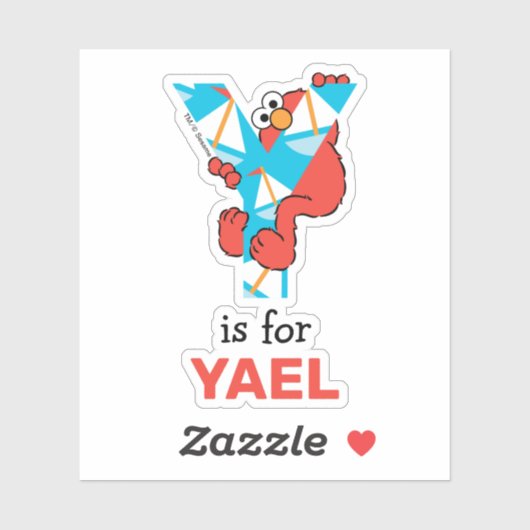 Elmo Alphabet | Y Yacht Sticker (Vel)