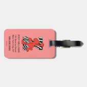 Elmo Alphabet | Z ZEBRA Bagagelabel (Achterkant horizontaal)