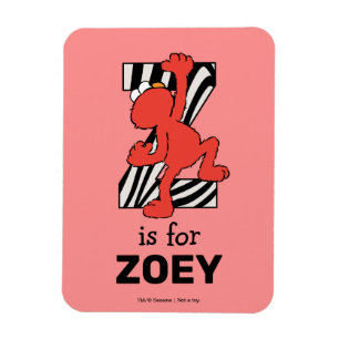 Elmo Alphabet   Z ZEBRA Magneet