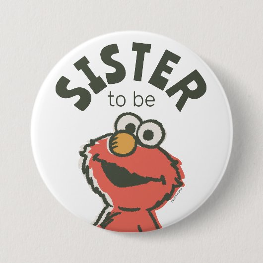  Elmo Baby shower zuster om te zijn Ronde Button 7,6 Cm (Voorkant)