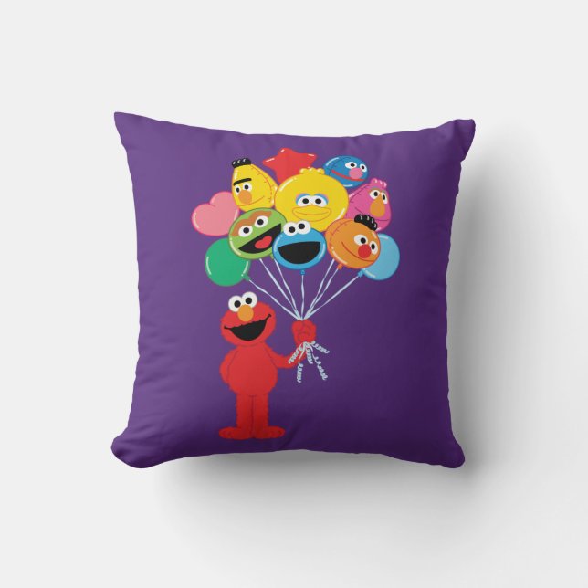 Elmo Ballonnen Kussen (Voorkant)