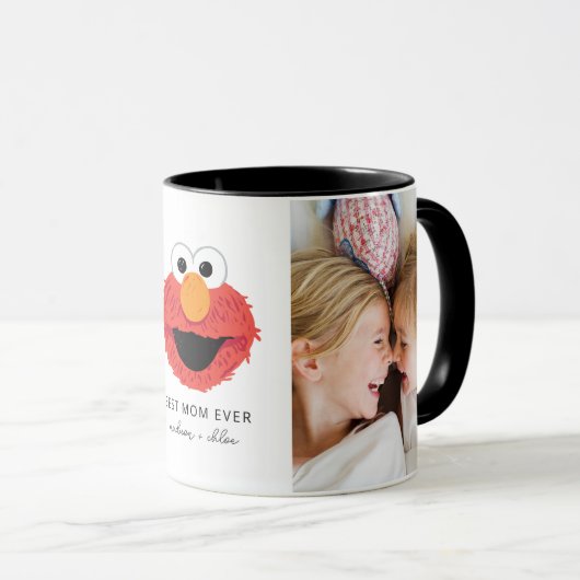 Elmo Big Face | Beste mam - Foto Mok (Voorkant rechts)