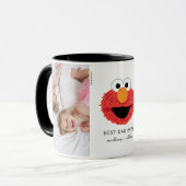 Elmo Big Face | Beste pap - Foto Mok (Voorkant links)