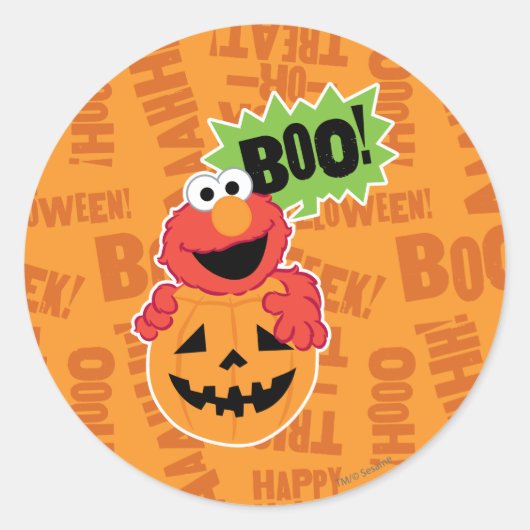 Elmo - Boe Ronde Sticker (Voorkant)
